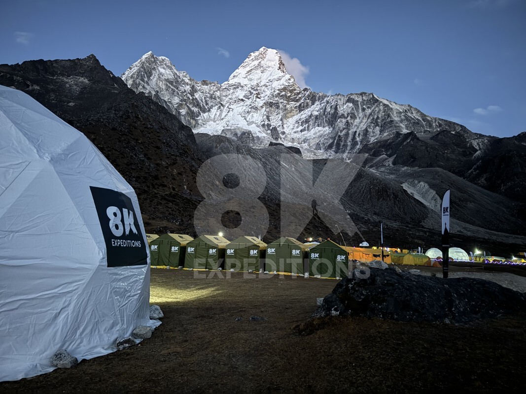 A Triumph On The Pyramid: 8K Autumn 2023 Amadablam Expedition