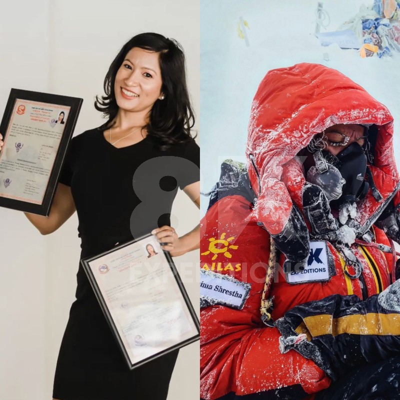 &quot;History Made &amp; World Record Set By Ms. Purnima Shrestha (Nepal): Summits Mount Everest Three Times In Spring 2024 With 8K Expeditions&quot; image